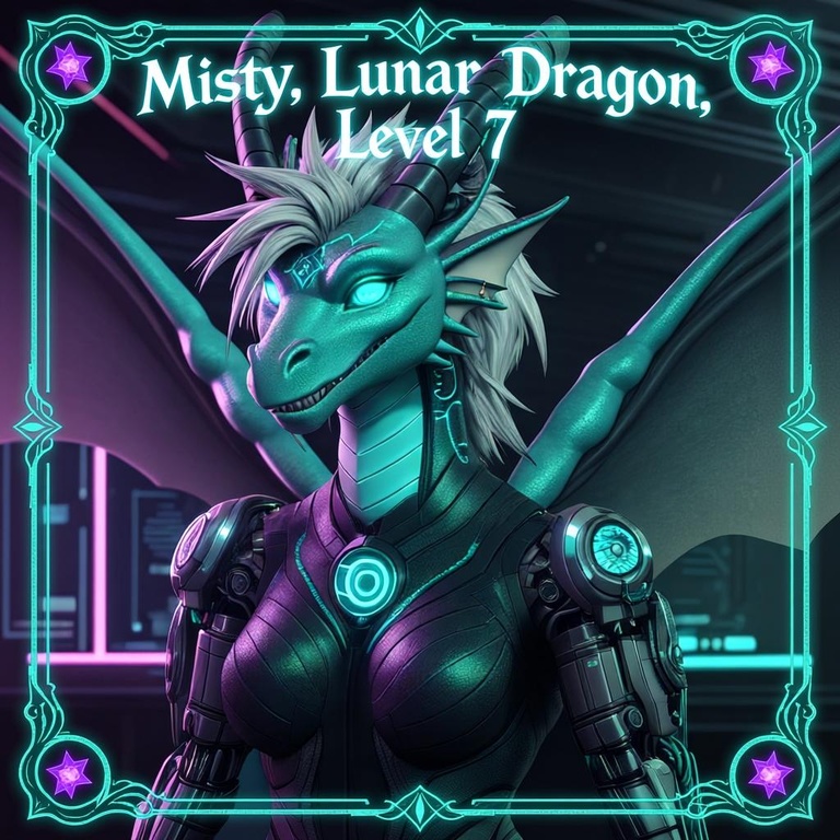 grok-image-add and ornate mystical TCG border with text_ Misty, Lunar Dragon, level 7-7439f05a-456a-45ac-8c2d-d3fabe9e3538-image-edit-0_1.jpeg