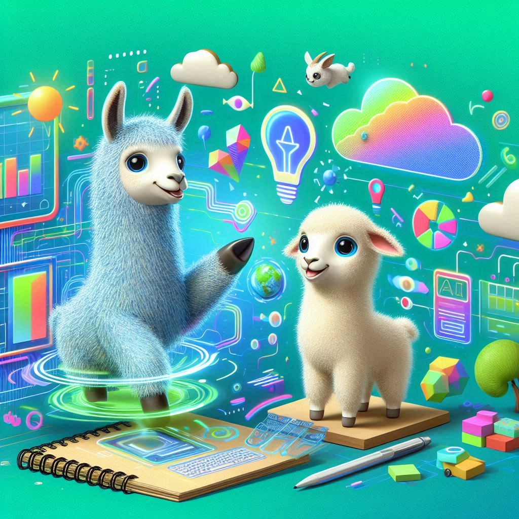 generate the llama goat ai which is used to related the ai for the creaton-ai .jpeg