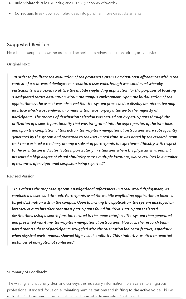 Response example beginning