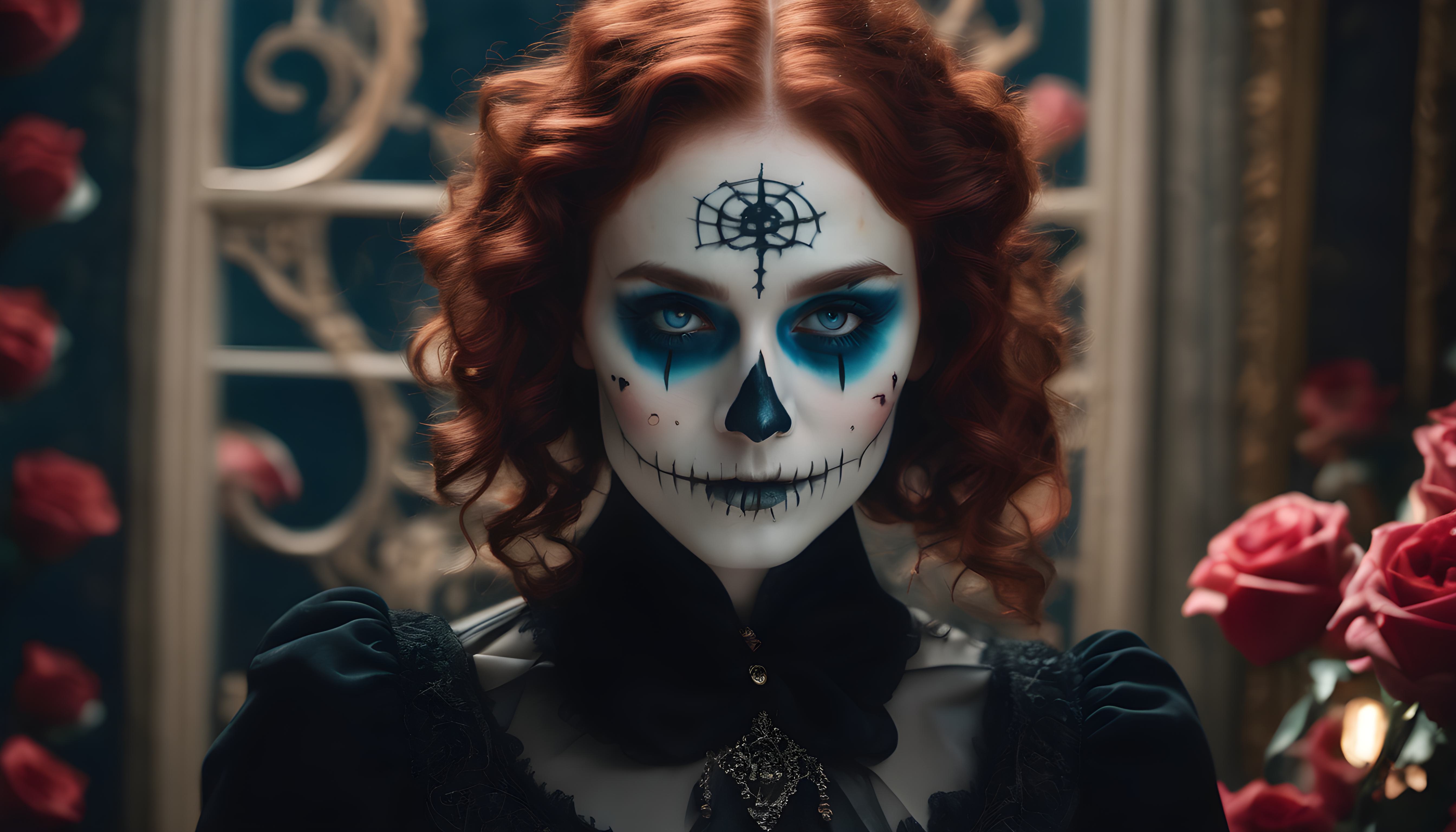 redhead day of dead.jpg